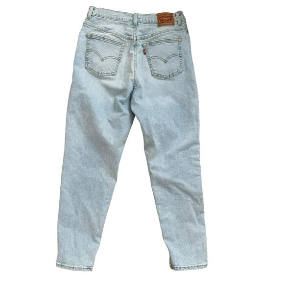 Levi's Jewel Studded High Waisted Mom Jeans Light Wash Denim Size 30 - Picture 5 of 9